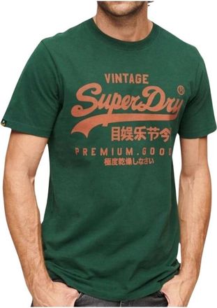 Superdry Vintage Grafische Soda Pop T-Shirt Groen - Heren - T-shirts - Groen - XL - Katoen - Tops
