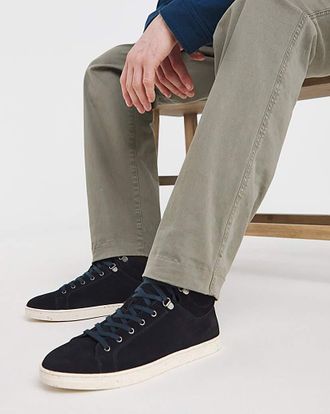 Jacamo Navy Suede Hi Top Standard