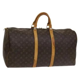 Louis Vuitton Pre-owned Weekend Bags, female, Brown, Size: ONE SIZE Pre-owned Keepall 55 Boston Bag