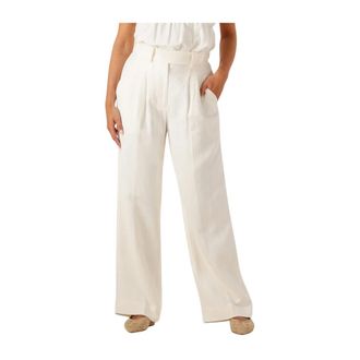 Second Female Dames, Broeken, Wit, Maat: L Linnen