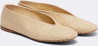 Bottega Veneta Bailarinas Rosa de piel Intrecciato