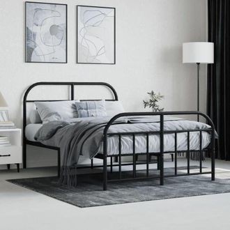 vidaXL Furniture Limited - Estructura Cama Sin Colch&oacute;n Con Estribo Metal
