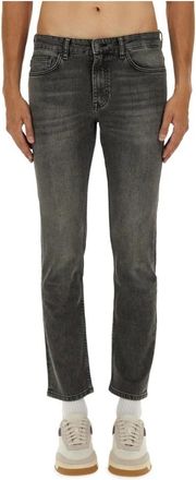 HUGO BOSS Heren, Jeans, Grijs, Maat: W29 L32 Katoen