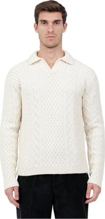 Irish Crone Heren, Truien, Wit, Maat: L Katoen