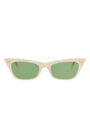 Valentino 51mm Cat Eye Sunglasses in Pearl Pearl Green at Nordstrom Rack