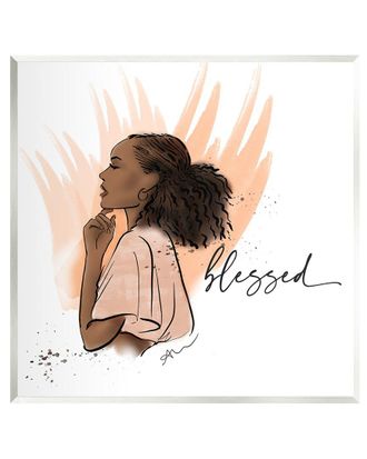 Stupell Industries Blessed Woman Portrait Wall Plaque Wall Art By Alison Petrie