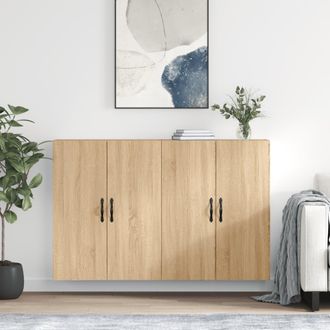 vidaXL Vidaxl - Armarios De Pared 2 Uds Madera De Ingenier&iacute;a Roble Sonoma