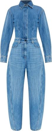 Givenchy Blauwe Elegante Jurken - Dames - Jumpsuits - Blauw - W27 - Jumpsuits & Playsuits