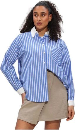 Moves Dames, Blouses & Shirts, Blauw, Maat: XS