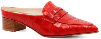 Amalfi By Rangoni Adepto Croc Embossed Mule in Rosso Cocco Bengali at Nordstrom, Size 7.5