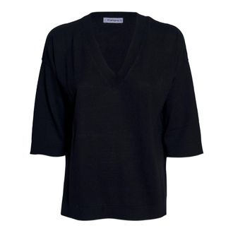 KANGRA V-neck Knitwear, female, Black, Size: XS V-neck Knitwear