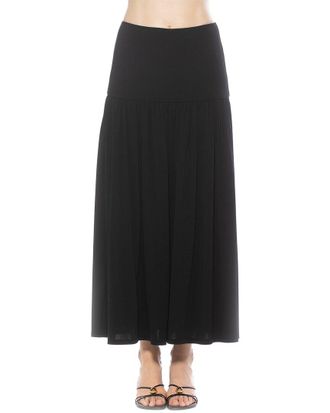 Alexia Admor Aven Dropped Waist Long Skirt