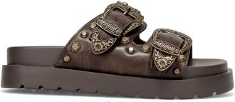 Buffalo Raya Ari West Platform Slider - female - Buffalo - Sliders - Brown - 6 UK - Shoes