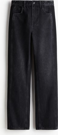 H&M Jeans mit geradem Bein - Schwarz