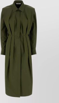 Givenchy cotton poplin long-sleeve midi shirt dress