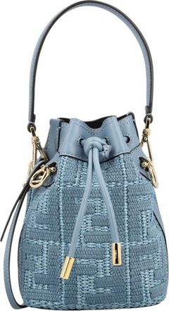 Fendi Blue Mon Tresor Mini Bucket Bag