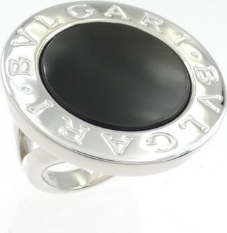 Bulgari Bvlgari Bvlgari White Gold (18K) Band Ring (Pre-Owned)