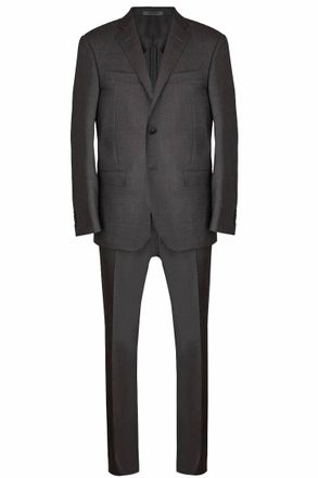 Corneliani Mens Virgin Wool Lined Suit In Grey