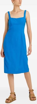 Lenny Niemeyer Midi-jurk met vierkante hals - Blauw