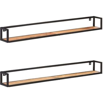 vidaXL Furniture Limited - Estantes De Pared 2 Unidades 160 Cm Madera