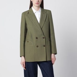 Blaz&eacute; Milano Olive green double-breasted jacket