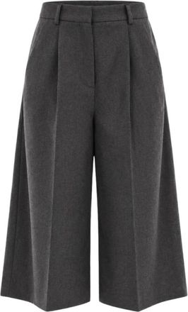 Marella Pantalones Crop - Trousers - Mujer - Gris - S