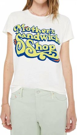 Mother Boxy Goodie Goodie Tee In White