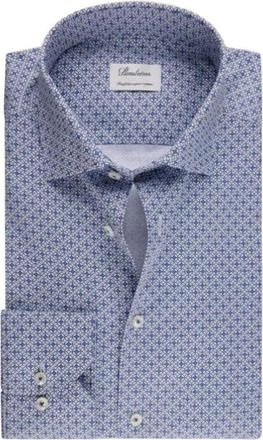 Stenströms Overhemden, Heren, Blauw, S, Slimline Manchet Shirt