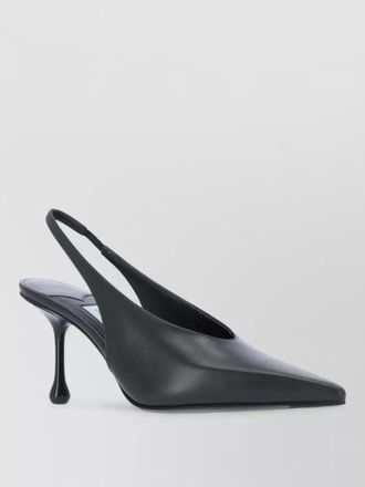Jimmy Choo London high heel slingback pumps pointed toe leather