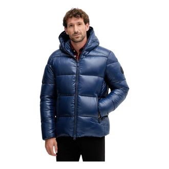 Save The Duck Heren, Jassen, Blauw, Maat: XL Leer