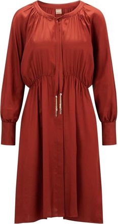 HUGO BOSS Womens Dress in Red - Size 14 UK