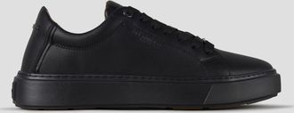 Alexander Smith London Man in black leather, black sole and metallic logo