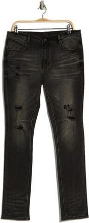 Rta Clayton Skinny Jeans in Distressed Charcoal Drift at Nordstrom Rack, Size 28