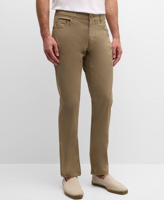 Corneliani Mens 5-Pocket Stretch Gabardine Pants