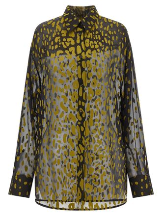 Ferragamo Brown Silk Womens Blouse