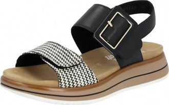 Remonte Womens Siradia Sandal In Schwarz/crema