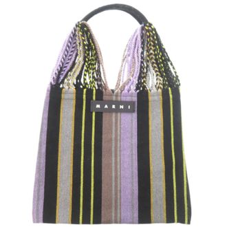 Marni Black Multi-Color Polyester Tote Bag (Pre-Owned)