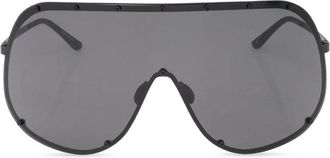 Rick Owens Shield Zonnebril - Dames - Zonnebrillen - Zwart - ONE Size - Nylon - Accessoires