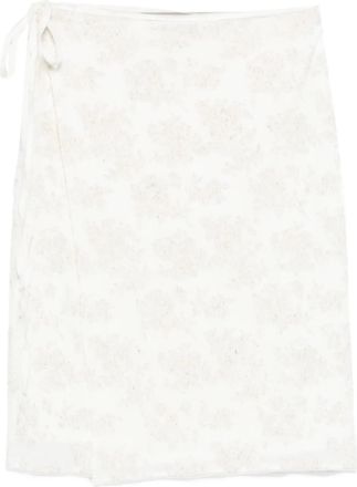 Sir. Blanca midi-wikkelrok - Beige