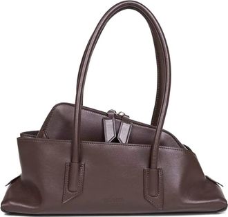 The Attico small La Passeggiata tote bag - Bruin