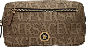Versace Beige Fabric Mens Backpack