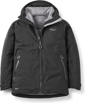 RAB Optical Down Jacket Daunenjacke f&uuml;r Herren | grau/schwarz