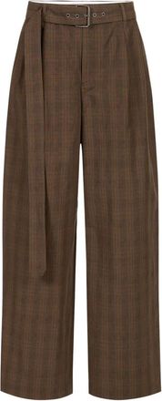 Iceberg Straight Broeken - Dames - Straight fit broeken - Bruin - 2XS - Katoen - Broeken