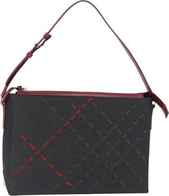 Burberry Pre-owned Nylon Schoudertas - Dames - Vintage Schoudertas - Grijs - ONE Size - Nylon - Vintage