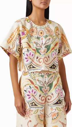Marie Oliver Drew Top In Multicolor