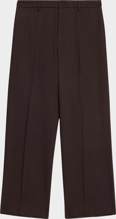 Barena Men & apos;s Delfo Ligio Virgin Wool Wide-Leg Pants