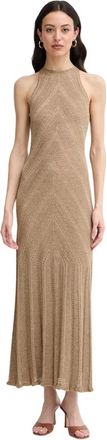 Twinset Dames, Jurken, Geel, Maat: XS Linnen