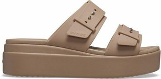 Crocs Muiltjes met sleehak Brooklyn Buckle