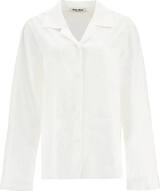 Miu Miu Mujer, Blusas y Camisas, Blanco, Talla: S