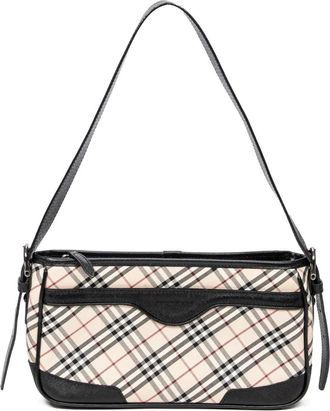 Burberry Borsa a spalla a quadri anni 2000 - Toni neutri